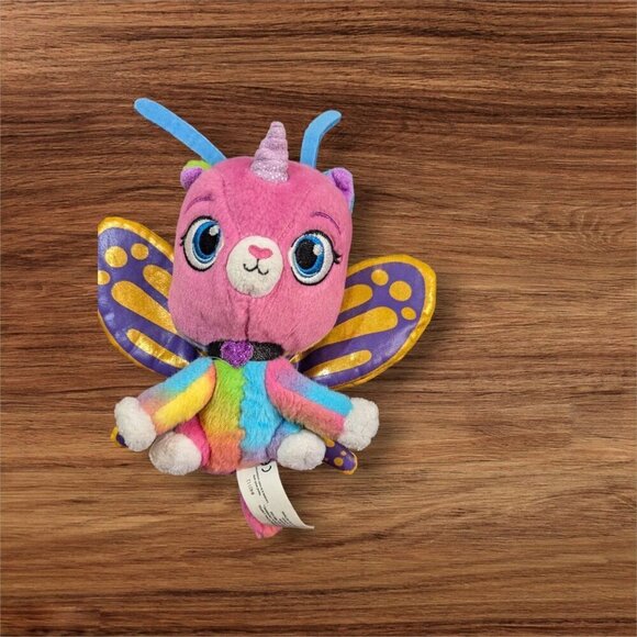 Rainbow Butterfly Unicorn Kitty Plush - 6” Funrise Inc. Colorful  stuffed animal - Picture 1 of 7